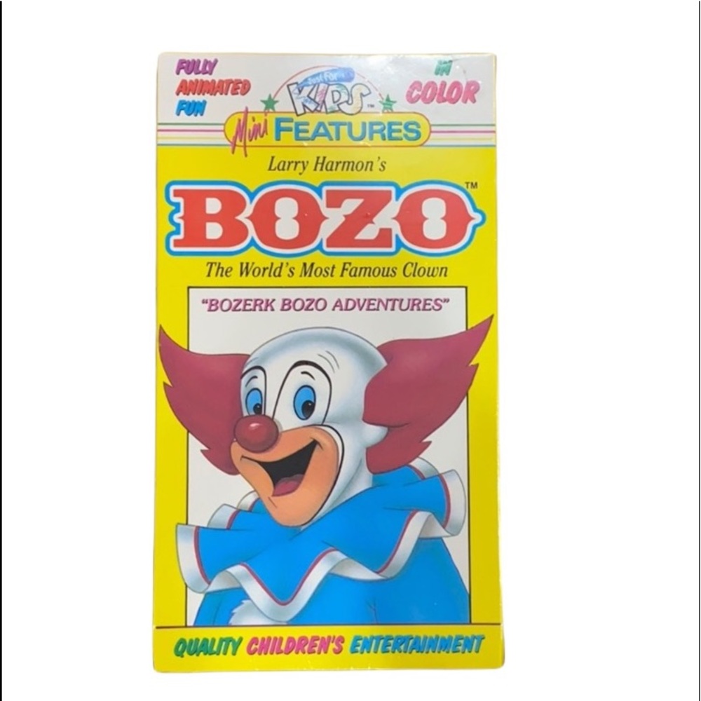 🛍️Free with Bundle🛍️ Vintage 1995 BOZO VHS Tape